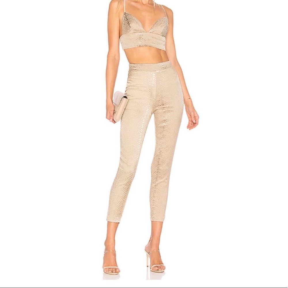 Superdown Kimberly Snakeskin Pant